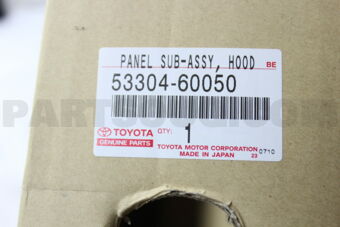 Toyota 5330460050 PANEL SUB-ASSY, HOOD SIDE, LH
