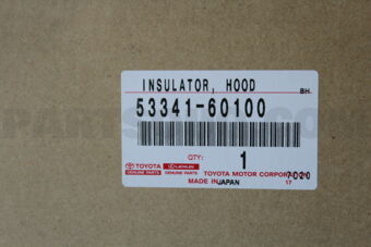Toyota 5334160100 INSULATOR, HOOD