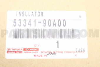 Toyota 5334190A00 INSULATOR, HOOD
