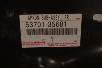 Toyota 5370135681 APRON SUB-ASSY, FRONT FENDER, RH