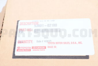 Toyota 5380102180 FENDER SUB-ASSY, FRONT RH