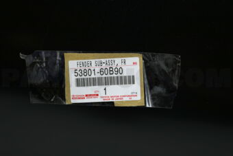 Toyota 5380160B90 FENDER SUB-ASSY, FRONT RH