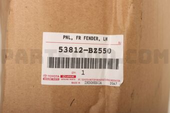 Toyota 53812BZ550 PANEL FR FENDER LH