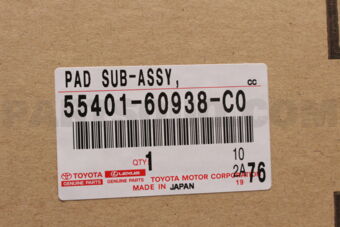 Toyota 5540160938C0 PAD S/A,INSTRUM