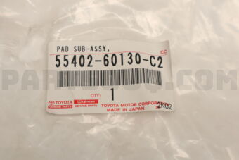 Toyota 5540260130C2 PAD SUB-ASSY