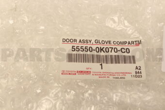 Toyota 555500K070C0 DOOR ASSY GLOVE COM