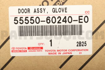 Toyota 5555060240E0 DOOR ASSY, GLOVE COMPARTMENT