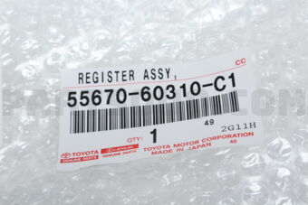 Toyota 5567060310C1 REGISTER ASSY