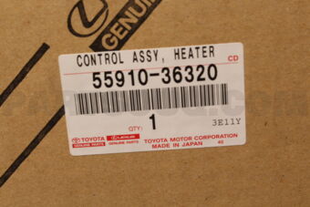 Toyota 5591036320 CONTROL ASSY HEATER