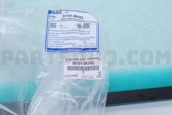 Toyota 561010K043 GLASS SUB-ASSY, WINDSHIELD