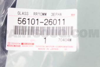 Toyota 5610126011 GLASS, WINDSHIELD