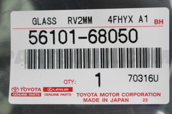 Toyota 5610168050 GLASS, WINDSHIELD