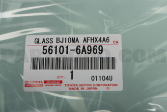 Toyota 561016A969 GLASS S/A