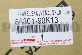 Toyota 5630190K13 FRAME SUB-ASSY, WINDSHIELD