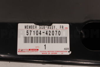 Toyota 5710442070 MEMBER SUB-ASSY, FRONT CROSS