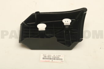Toyota 5819035032 FOOTREST, FRONT FLOOR