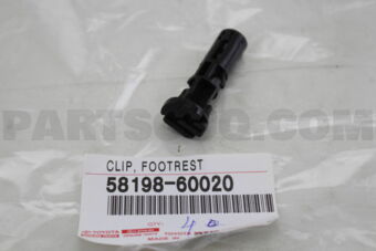 Toyota 5819860020 CLIP, FOOTREST, NO.1
