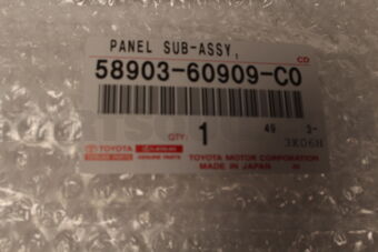 Toyota 5890360909C0 PANEL SUB-ASSY