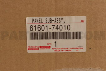 Toyota 6160174010 PANEL SUB-ASSY