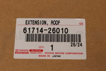 Toyota 6171426010 REINFORCE, ROOF SIDE, OUTER LH