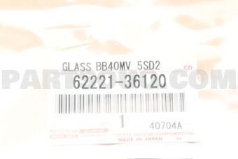 Toyota 6222136120 GLASS SIDE WINDOW