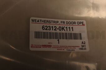 Toyota 623120K111 WEATHERSTRIP FR DOO