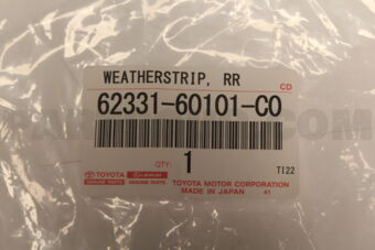 Toyota 6233160101C0 WEATHERSTRIP, RR