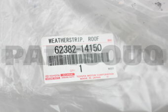 Toyota 6238214150 WEATHERSTRIP, ROOF SIDE RAIL, LH