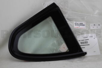 Toyota 6272014280 WINDOW ASSY, QUARTER, LH