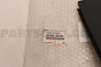 Toyota 6308636040 LOUVER SUB-ASSY