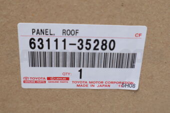 Toyota 6311135280 PANEL, ROOF
