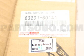 Toyota 6320160141 GLASS SUB-ASSY