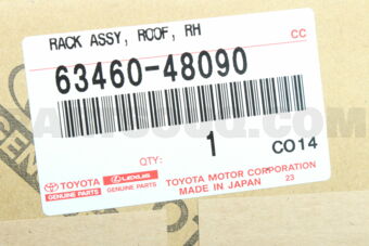 Toyota 6346048090 RACK ASSY, ROOF, RH