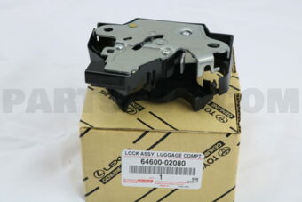 Toyota 6460002080 LOCK ASSY, LUGGAGE COMPARTMENT DOOR