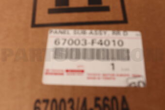 Toyota 67003F4010 PANEL SUB-ASSY RR