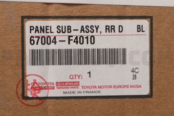 Toyota 67004F4010 PANEL SUB-ASSY RR