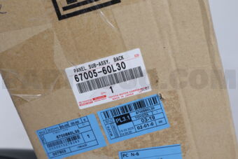 Toyota 6700560L30 PANEL SUB-ASSY, BACK
