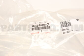 Toyota 6792060150C0 PLATE ASSY, FR DOOR