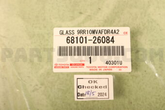 Toyota 6810126084 GLASS SUB-ASSY