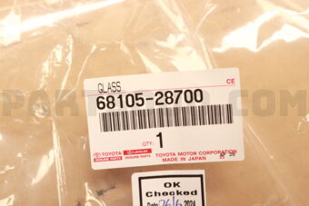 Toyota 6810528700 GLASS SUB-ASSY, BACK
