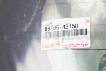 Toyota 6810542150 GLASS, BACK DOOR