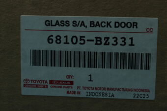 Toyota 68105BZ331 GLASS SUB-ASSY BACK