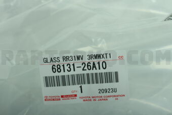 Toyota 6813126A10 GLASS BACK DOOR