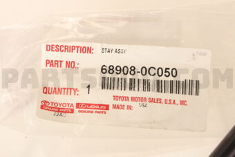 Toyota 689080C050 STAY SUB-ASSY BACK