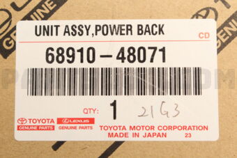 Toyota 6891048071 UNIT ASSY POWER
