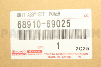 Toyota 6891069025 UNIT ASSY, POWER BACK DOOR