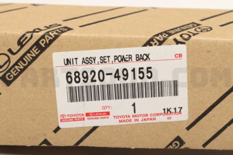 Toyota 6892049155 UNIT ASSY SET POWER