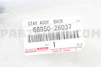 Toyota 6895026037 STAY ASSY BACK