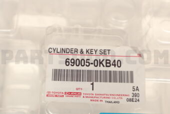 Toyota 690050KB40 CYLINDER & KEY SET