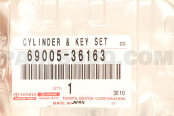 Toyota 6900536163 CYLINDER SET, LOCK